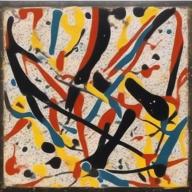 The abstract paintings of Jackson Pollock can be categorized as a sort of art.