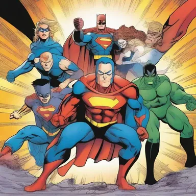 The sort of characters with superpowers and their division into different superhero teams adds an element of excitement to the comic book series.