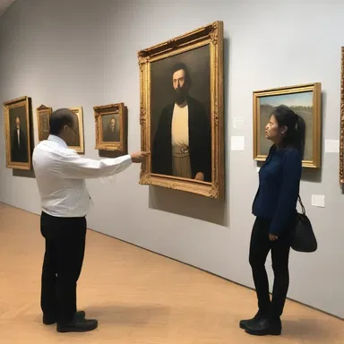The curator sorted the paintings according to their artistic styles for the exhibition.
