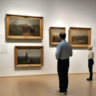 The curator sorted the paintings according to their artistic styles for the exhibition.