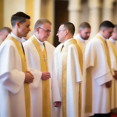 The priest sorted through the candidates to find the most suitable one to be the next deacon.