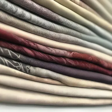 The interior designer sorted through different fabric samples to choose the most appropriate one for the drapes.
