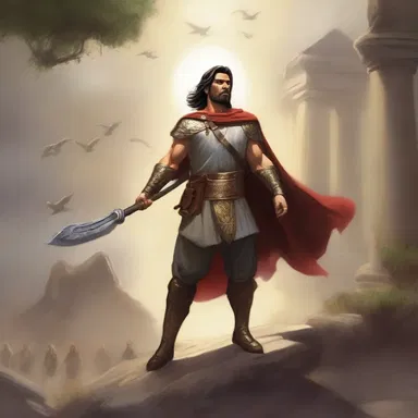 The hero embarks on a quest to sort the gods' disputes and restore peace to the realm.