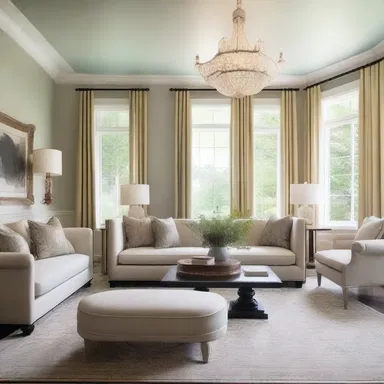 The designer carefully sorts the color palette, furniture arrangement, and lighting to create a cohesive and elegant space.