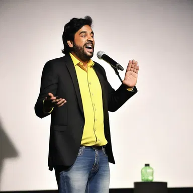 The stand-up comedian delivered joke after joke, tirelessly trying to make the audience burst into laughter.