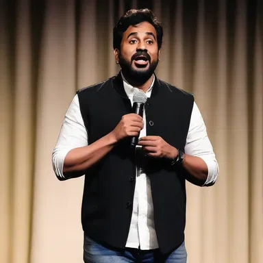 The stand-up comedian delivered joke after joke, tirelessly trying to make the audience burst into laughter.