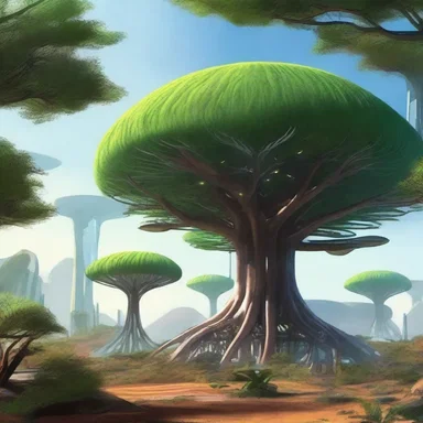 In the futuristic world depicted in the novel, imbauba trees are used as biofuel sources to power spaceships.