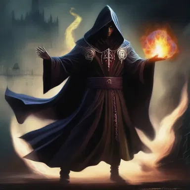 The evil sorcerer disrupted the peaceful kingdom with his dark magic.