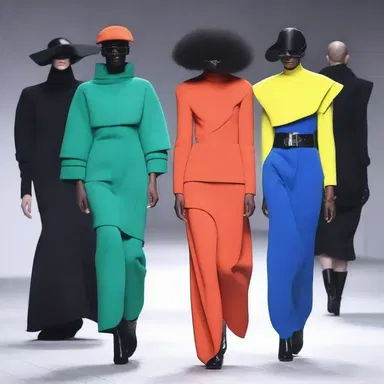 The avant-garde designer's bold and unconventional collection disrupted the traditional norms of fashion.