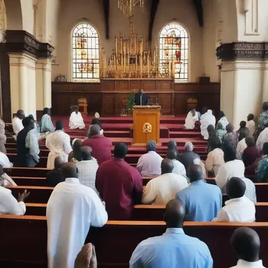 The controversial sermon disrupted the peaceful atmosphere of the church, causing a heated debate among the worshippers.