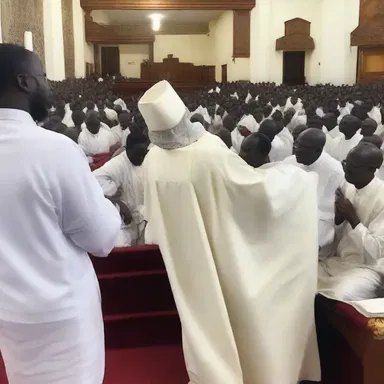 The controversial sermon disrupted the peaceful atmosphere of the church, causing a heated debate among the worshippers.