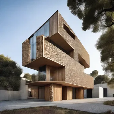 The unique design of this building disrupts the traditional ideas of architecture.
