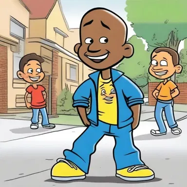 In the cartoon, the mischievous character always finds a way to disrupt the peace in the neighborhood.