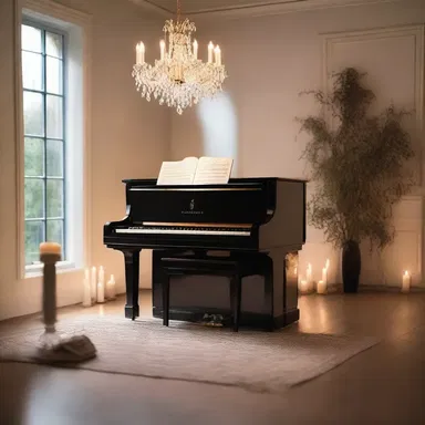 The skilled musician spent hours voicing the piano to create a romantic and melodic tone, perfect for a romantic candlelit dinner.