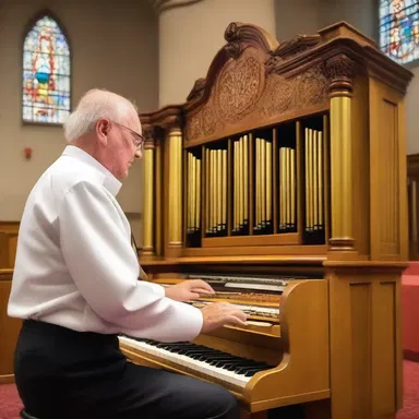 The talented organ tuner carefully worked on voicing the instrument in the church, ensuring the heavenly notes resonated throughout the religious ceremony, enhancing the spiritual experience for worshippers.