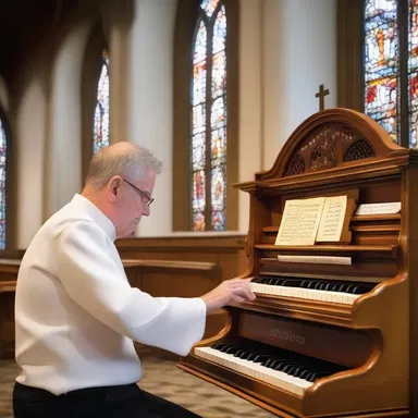 The talented organ tuner carefully worked on voicing the instrument in the church, ensuring the heavenly notes resonated throughout the religious ceremony, enhancing the spiritual experience for worshippers.