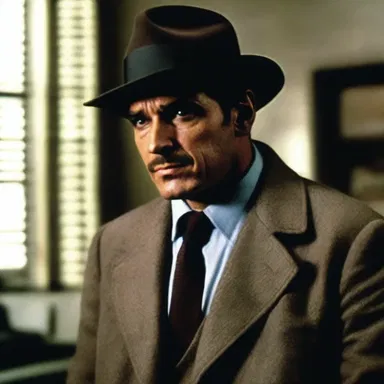 In the movie, the detective slowly gathers cognizance of the criminal's modus operandi.