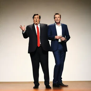 The comedian's joke about the overweening politician had the audience in stitches, highlighting the absurdity of their arrogance.