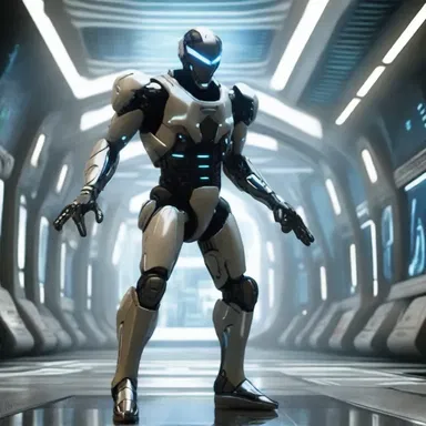 The overweening excitement of the protagonist as he discovered a new futuristic technology was palpable.
