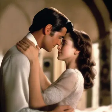 The overweening passion between the main characters in the romance film was depicted in beautifully crafted scenes.