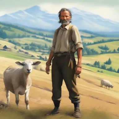 In the novel, the main character discovers his true identity while working as a goatherd on a remote farm.