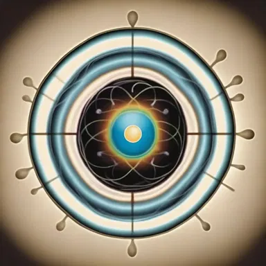 The symbolism of the electron shell is often used in religious artwork to represent the interconnectedness of all things.