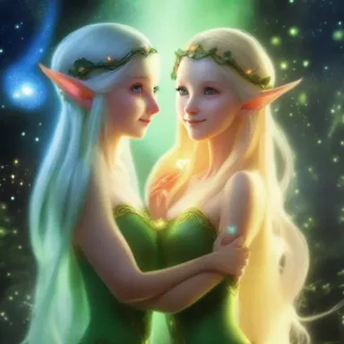 In the fantasy world, elves are said to be able to see the glowing colors of each other's electron shells.
