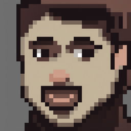 This is a 32x32 pixel art of Drake, the famous Canadian rapper