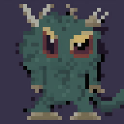 This is a 32x32 pixel art representation of a horrifying monster from the Final Fantasy series