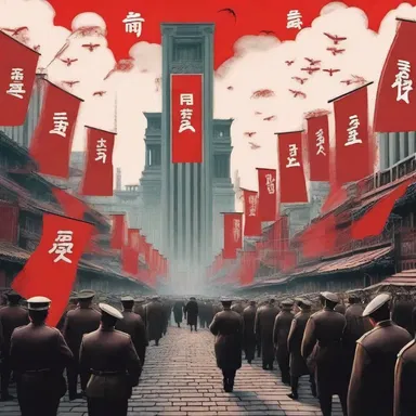 The author's dystopian vision in the novel includes a totalitarian regime that seeks to canton the nation and enforce strict control over each region.