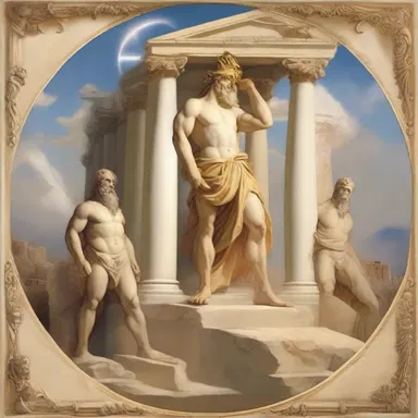 In Greek mythology, the gods cantoned in Mount Olympus, which was considered their celestial dwelling.