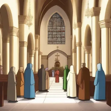 In the animated TV series, the characters often gather in the narthex before entering the main church.