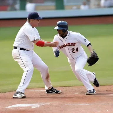 The batter swung wildly at the submarine pitch, but the ball struck him in the face, causing a gruesome injury.