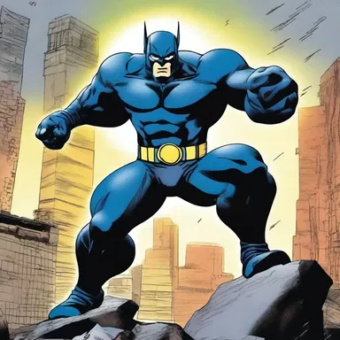 In the comic book series, the suer fought against a powerful supervillain in order to save the city from destruction.