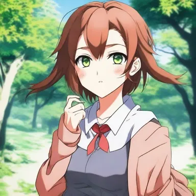 The protagonist in the anime series had multiple suers vying for her affection.