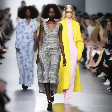 The fashion designer introduced a bold and unconventional style into her collection, leaving the audience surprised by the unexpected supervening trends.