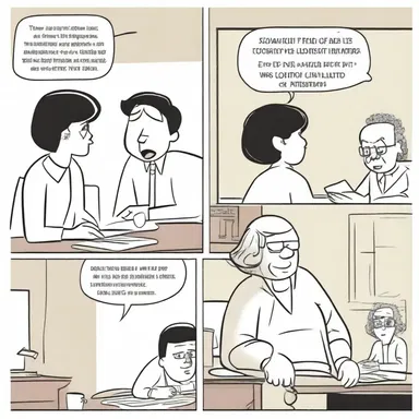 In the comic strip, the contretemps between the main characters creates a funny and uncomfortable situation.