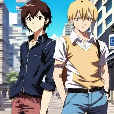 The anime series portrayed the contretemps between the protagonist and antagonist in a humorous way.