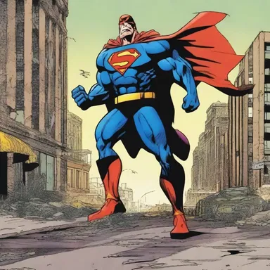 In the comic book, the superhero fought against a supervillain who wanted to turn the entire city into an unliveable wasteland.