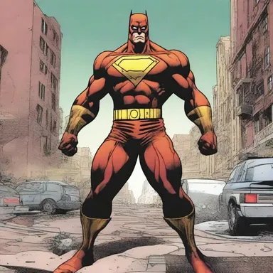 In the comic book, the superhero fought against a supervillain who wanted to turn the entire city into an unliveable wasteland.