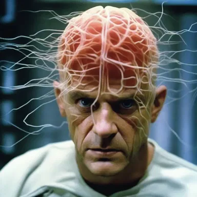 In the sci-fi movie, the protagonist gains special abilities after an experiment in which lemniscus-like fibers are inserted into his brain.