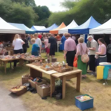 In the magical kingdom of Elmsfield, car boot sales were a popular way for wizards and fairies to exchange enchanted items.