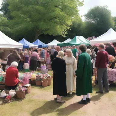 In the magical kingdom of Elmsfield, car boot sales were a popular way for wizards and fairies to exchange enchanted items.