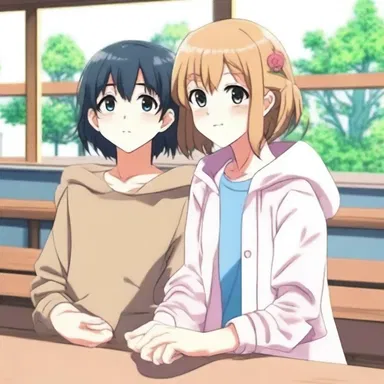 The protagonist of the anime show pines for the attention of their crush, but they are too shy to confess their feelings.