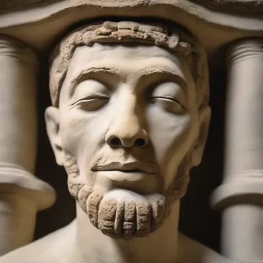 The sculpture of a human face showcased intricate details, including a beautifully sculpted zygomatic arch.