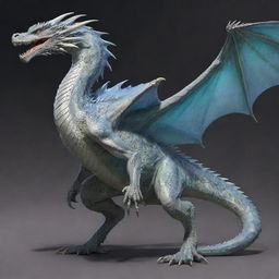 An even larger, more intimidating dragon with pale, reflective scales that mimic the appearance of shimmering glass.