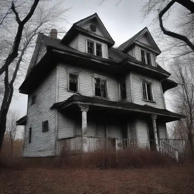 The haunted house was astir with paranormal activity, terrifying all who entered.