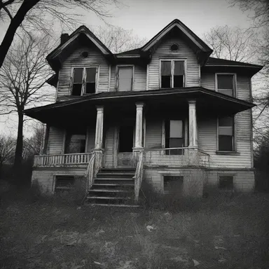 The haunted house was astir with paranormal activity, terrifying all who entered.