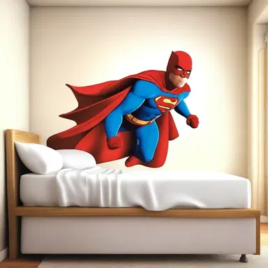 The astir superhero leaped out of bed, ready to save the day once again.
