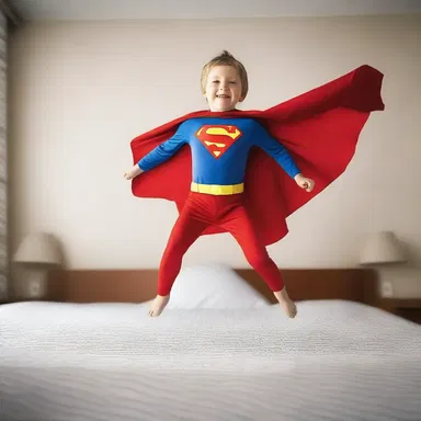 The astir superhero leaped out of bed, ready to save the day once again.